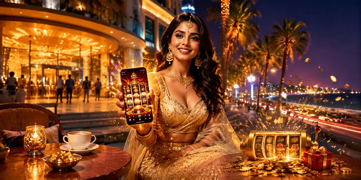 Slot machine reels spinning in online casino game